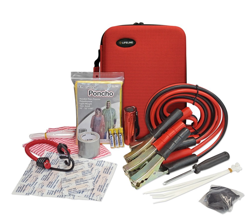 slide 2 of 3, Aaa Emergency Roadside Kit - Red, 35 ct