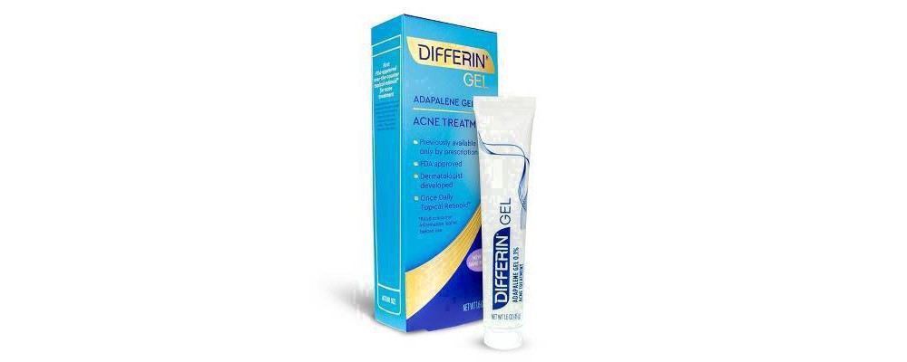 slide 60 of 64, Differin 0.1% Adapalene Acne Treatment Gel, 45g Tube, 45 g