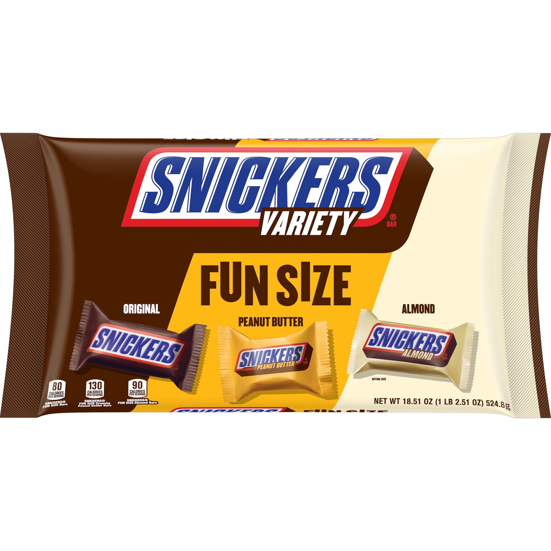 slide 1 of 6, Snickers Fun Size Halloween Mix Chocolate Candy Bars, 18.51 oz. Bag, 18.51 oz