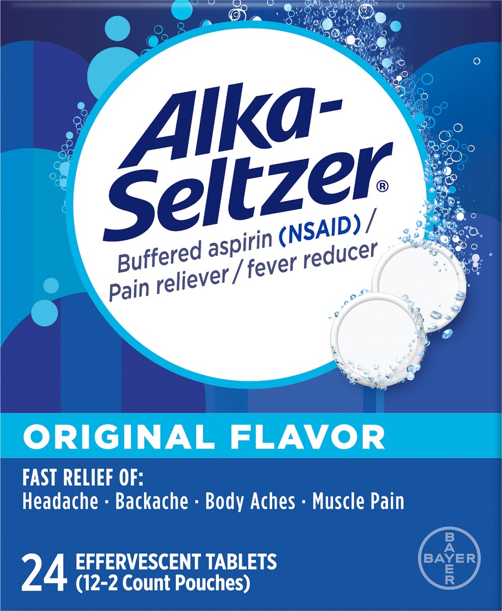 slide 3 of 12, Alka-Seltzer Original Effervescent Tablets, 24ct, 12 ct