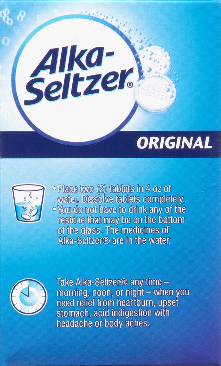 slide 6 of 10, Alka-Seltzer Original Effervescent Tablets, 24 ct