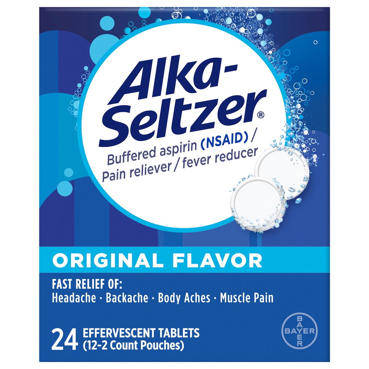 slide 6 of 12, Alka-Seltzer Original Effervescent Tablets, 24ct, 12 ct