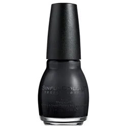Sinful Colors Nail Color - Black on Black 002