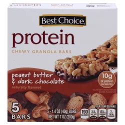 Best Choice Peanut Butter Dark Chocolate Chewy Protein Bar