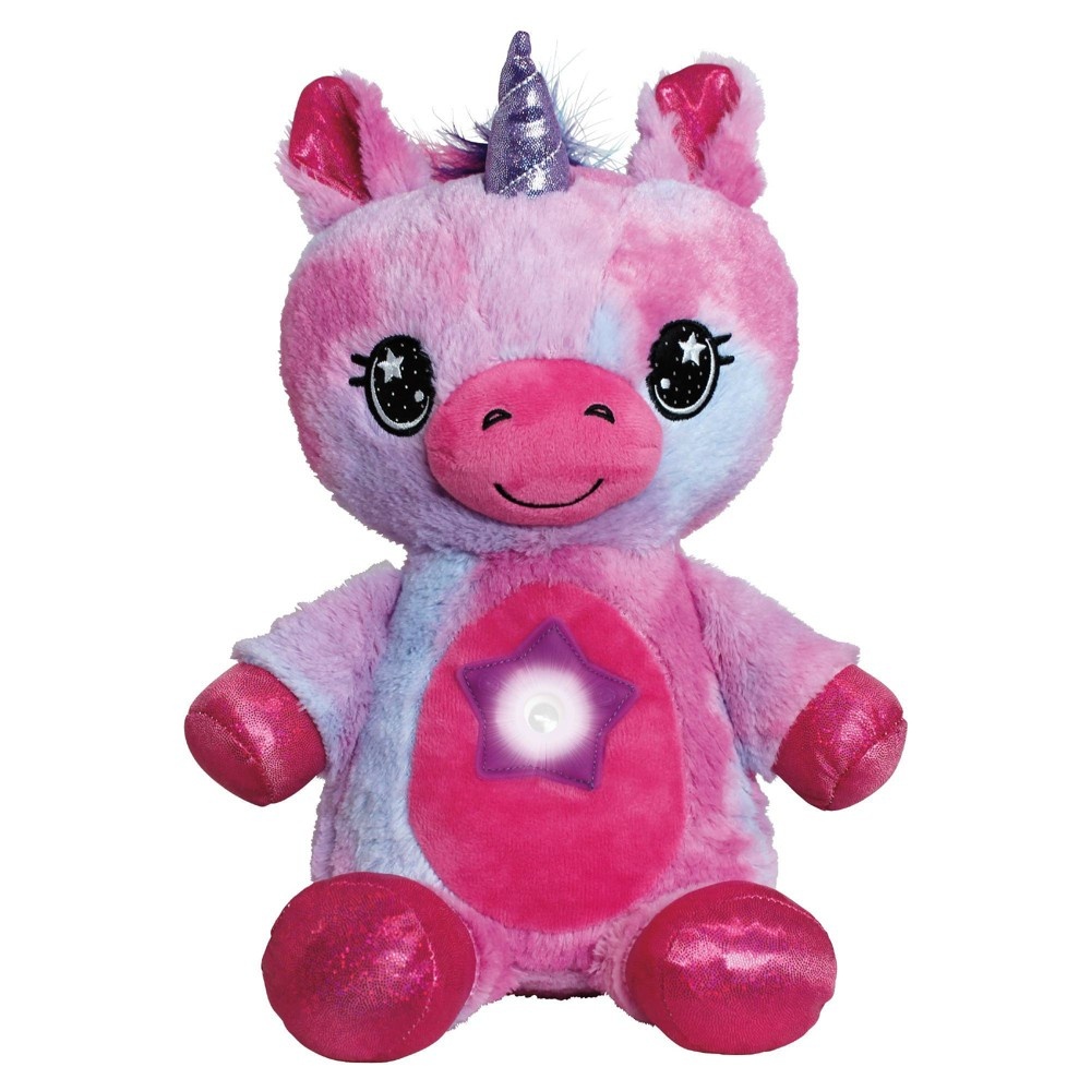 slide 2 of 5, As Seen on TV Star Belly Dream Lites Unicorn Plush Toy - Pink, 1 ct