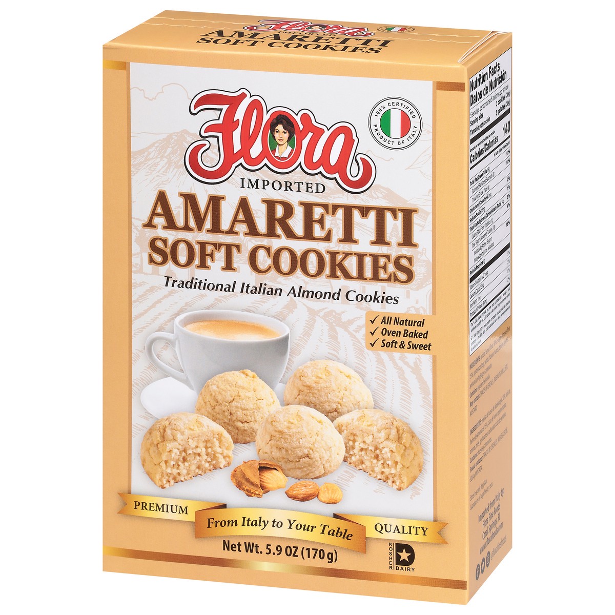 slide 7 of 9, Flora Soft Amaretti Cookies 5.9 oz, 5.9 oz