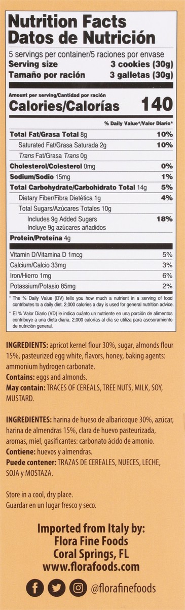 slide 4 of 9, Flora Soft Amaretti Cookies 5.9 oz, 5.9 oz