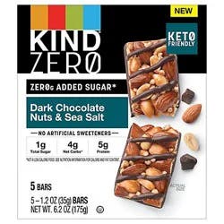 Kind Dark Chocolate Nuts and Sea Salt Bars- 6 oz