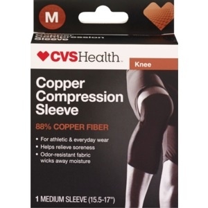 slide 1 of 1, CVS Health Copper Compression Sleeve, Medium, 1 ct