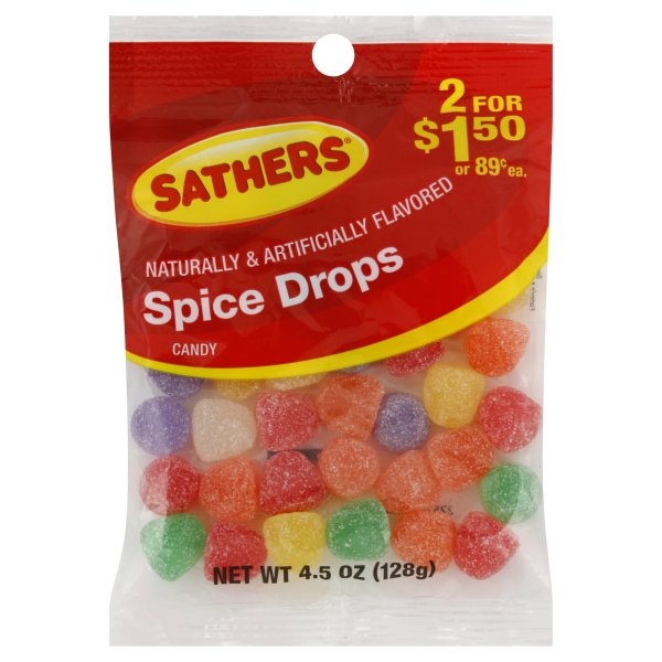 slide 1 of 1, Sathers Spice Drops, 4.5 oz