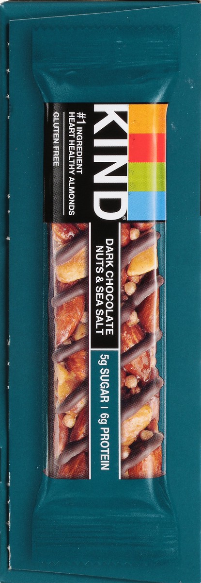 slide 5 of 13, KIND Gluten Free 12 Pack Dark Chocolate Nuts & Sea Salt Bars 12 ea, 12 ct