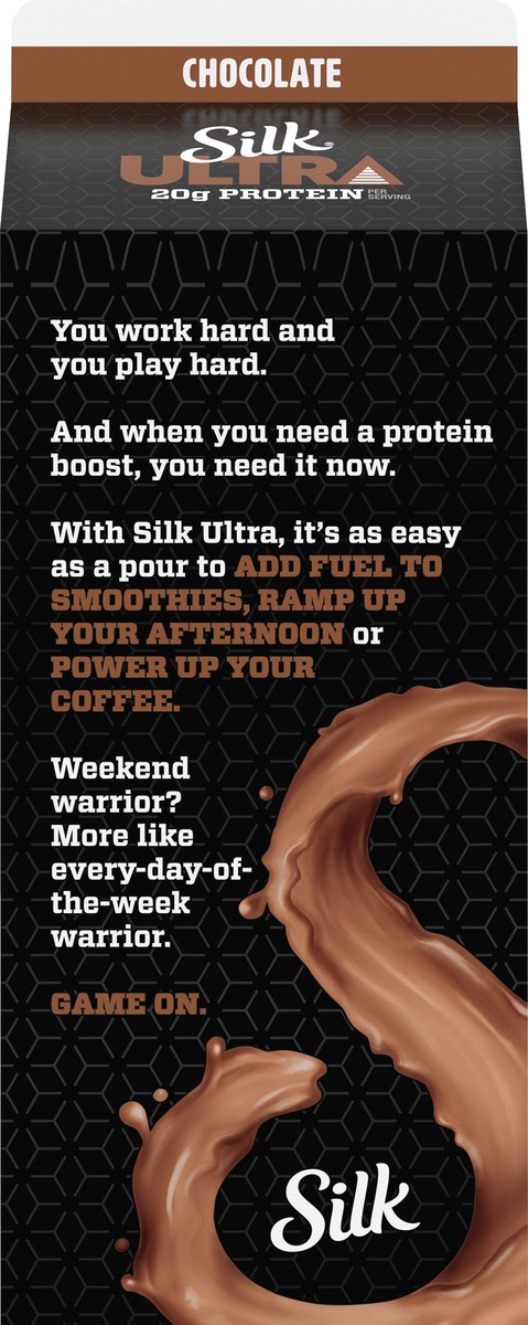 slide 4 of 14, Silk Ultra, 20G Complete Plant Based Protein Performance Drink, Creamy Chocolate, 59oz., Dairy-Free, Non-GMO Project Verified, 59 fl oz