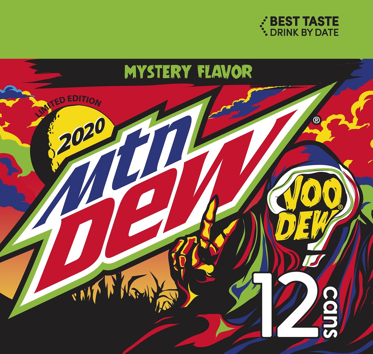 slide 4 of 6, Mountain Dew Voo Dew Soda Mystery 12 Fl Oz 12 Count, 12 ct; 12 fl oz