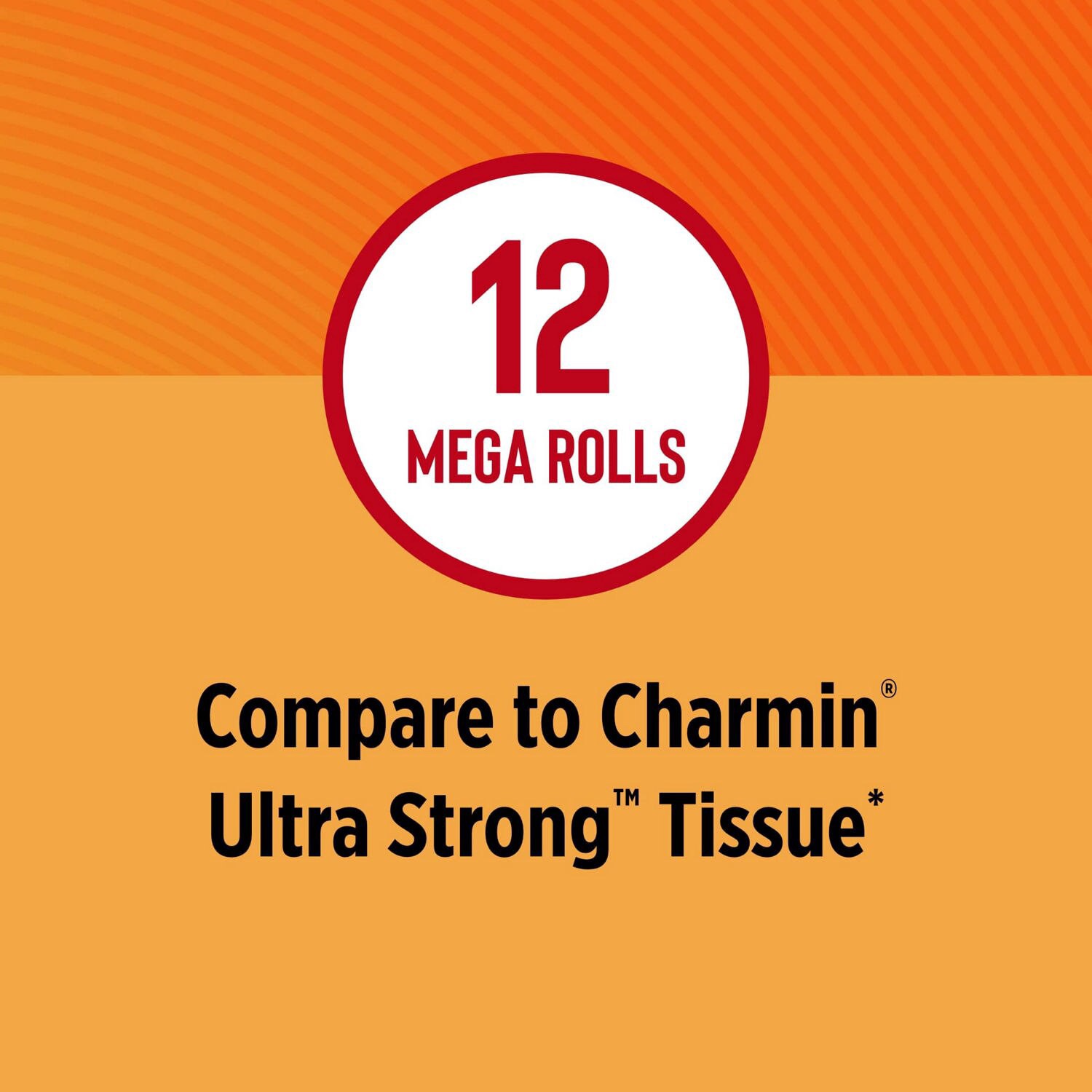 slide 4 of 4, Total Home Ultra Strong Premium Toilet Paper, 12 Mega Rolls, 286 sht