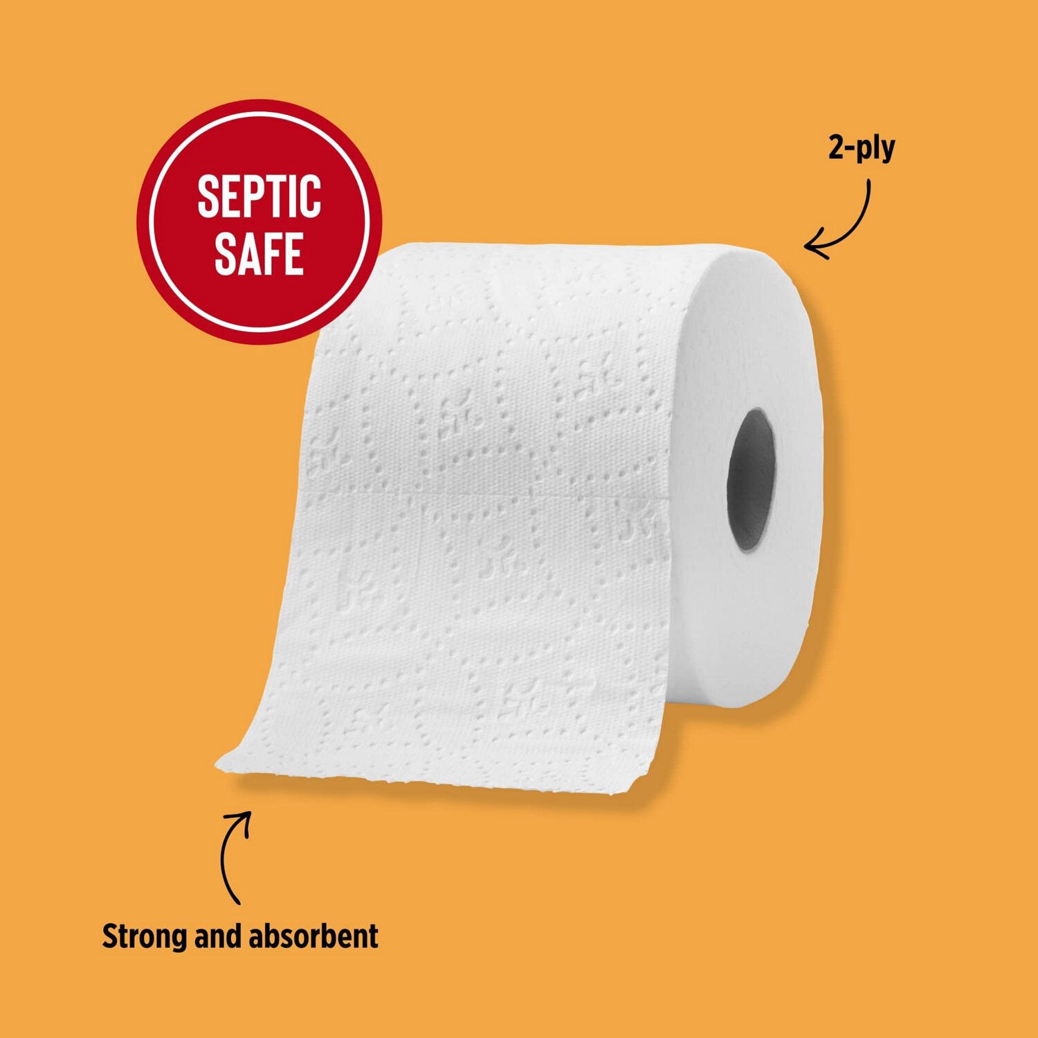 slide 2 of 4, Total Home Ultra Strong Premium Toilet Paper, 12 Mega Rolls, 286 sht