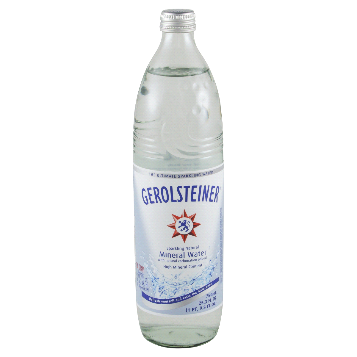 slide 1 of 13, Gerolsteiner Sparkling Natural Mineral Water - 25.3 oz, 25.3 oz