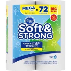 Kroger Soft & Strong Mega Roll Bath Tissue