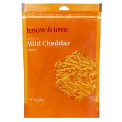 know & love Mild Cheddar Shredded Cheese 8 Ounces