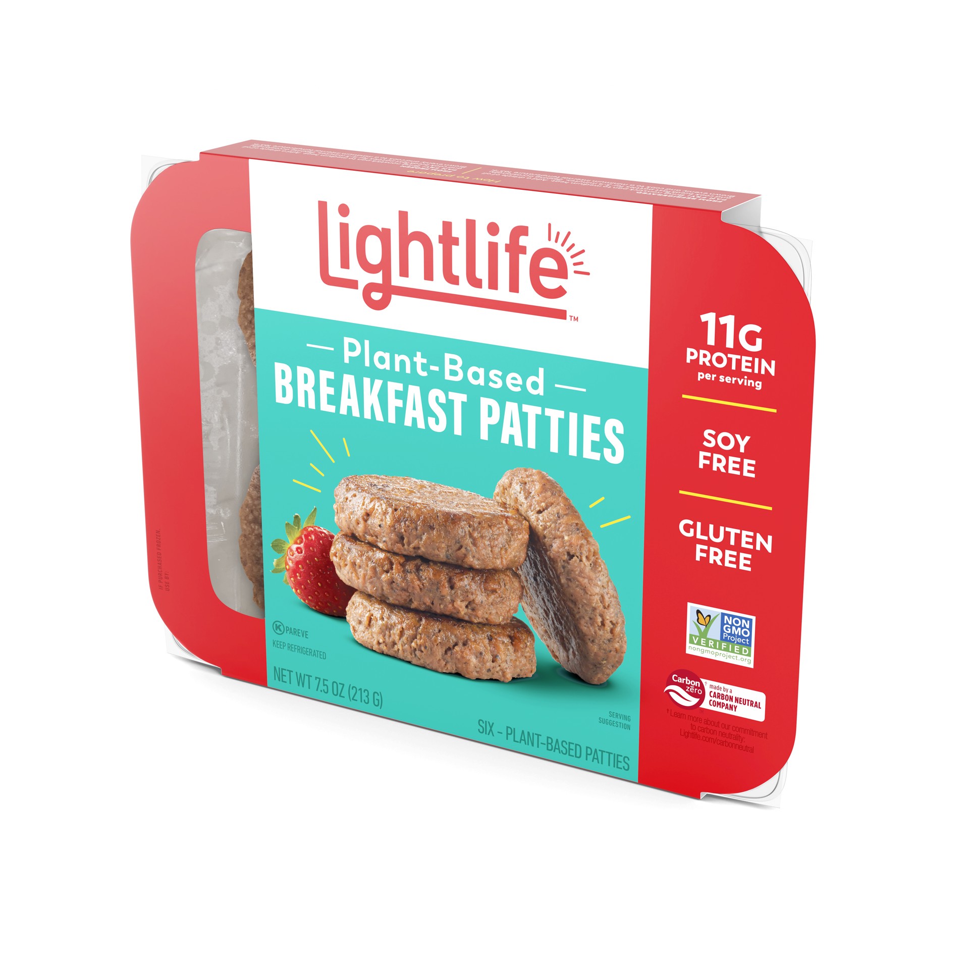 slide 4 of 5, Lightlife Sausage Breakfast Patties, 7.5 oz