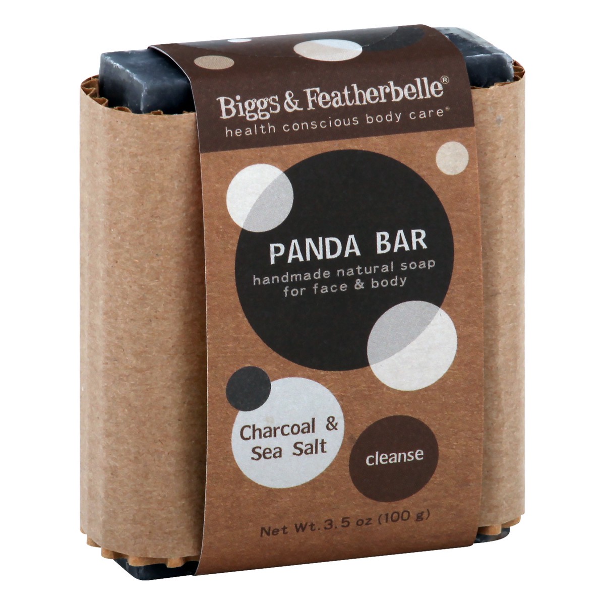 slide 4 of 9, Biggs & Featherbelle Cleanse Charcoal & Sea Salt Panda Bar Soap 3.5 oz, 3.5 oz