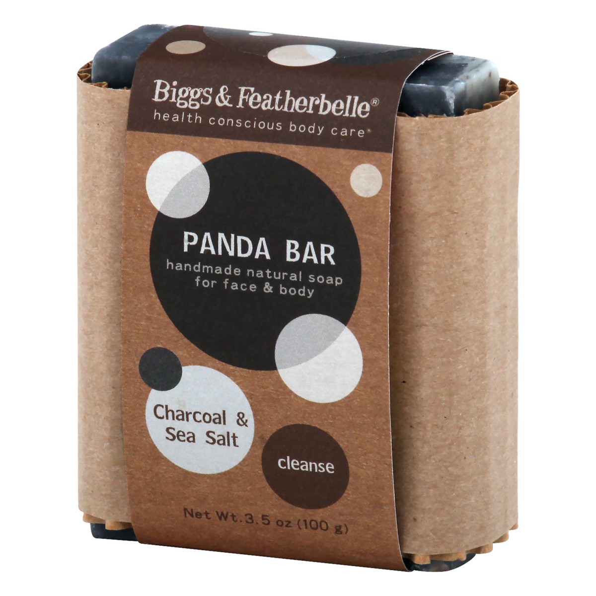 slide 2 of 9, Biggs & Featherbelle Cleanse Charcoal & Sea Salt Panda Bar Soap 3.5 oz, 3.5 oz