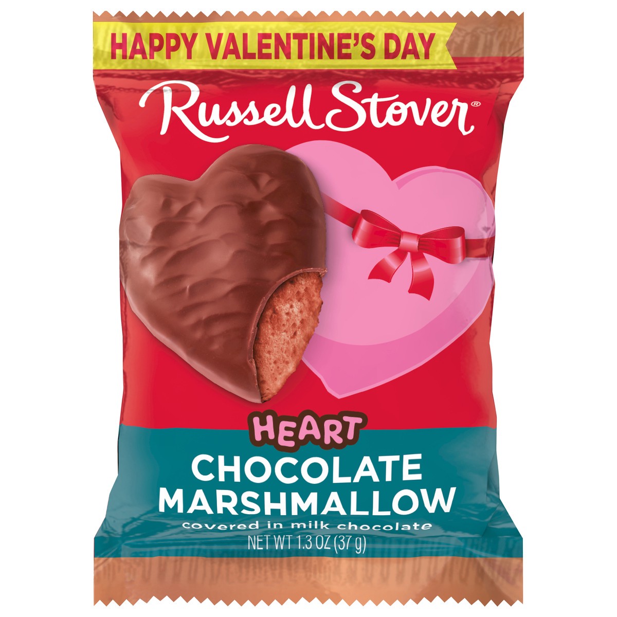 slide 8 of 11, RUSSELL STOVER Valentine's Day Milk Chocolate Chocolate Marshmallow Heart, 1.3 oz., 1.3 oz