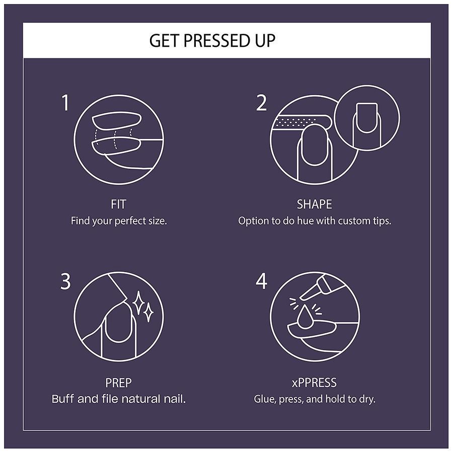 slide 4 of 4, OPI On Point Press On Nail Set - Less is Norse, 1 ct