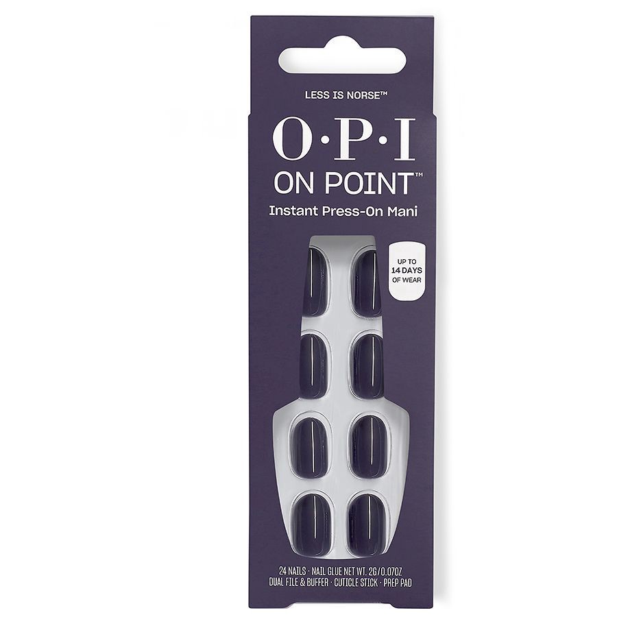 slide 1 of 4, OPI On Point Press On Nail Set - Less is Norse, 1 ct