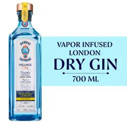 Bombay Sapphire Premier Cru Murcian Lemon Dry Gin 700 ml