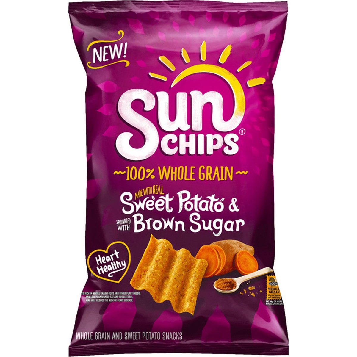 slide 4 of 5, SunChips Whole Grain And Sweet Potato Snacks Sweet Potato 7 Oz, 7 oz