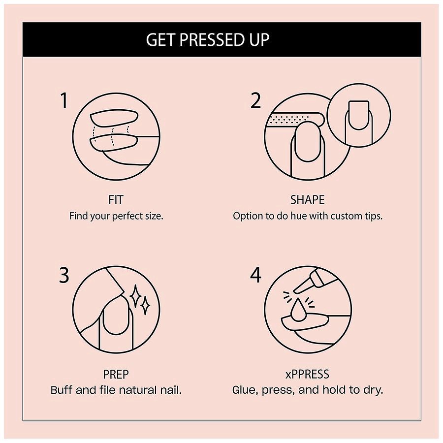 slide 3 of 5, OPI On Point Press On Nail Set - Put It In Neutral, 1 ct