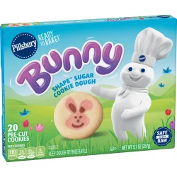 Pillsbury Ready To Bake! Bunny Shape Sugar Cookie Dough