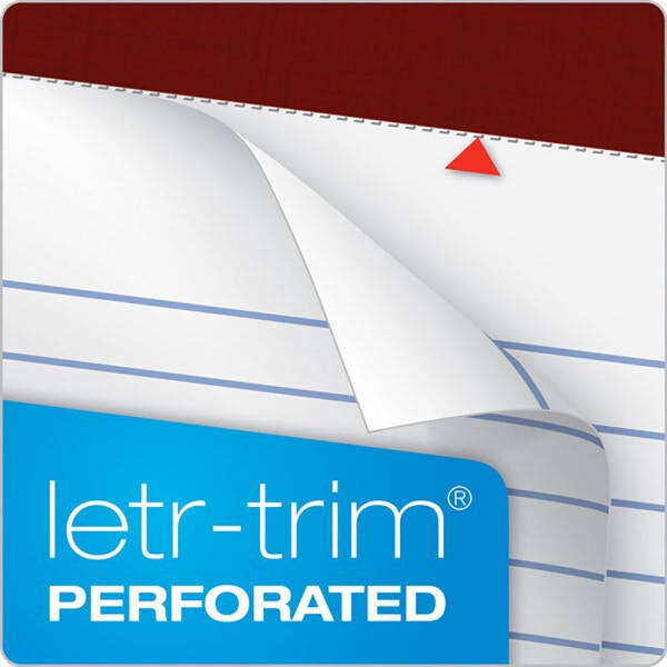 slide 7 of 8, TOPS Docket Writing Tablet, Jr. Legal Rule, White, 6 pk; 50 ct; 5 in x 8 in