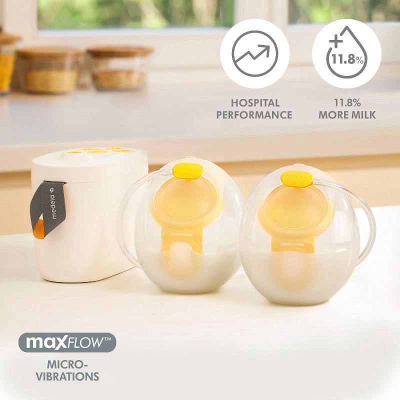 slide 4 of 8, Medela Pump in Style Max Flow Handsfree Double Electric Breast Pump, 1 ct