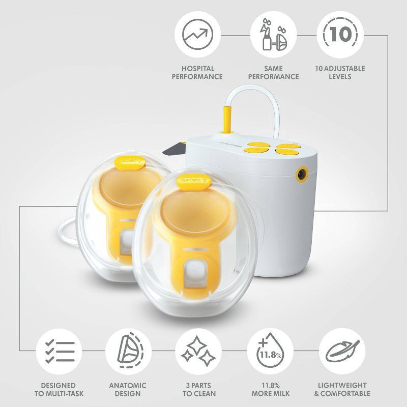 slide 2 of 8, Medela Pump in Style Max Flow Handsfree Double Electric Breast Pump, 1 ct