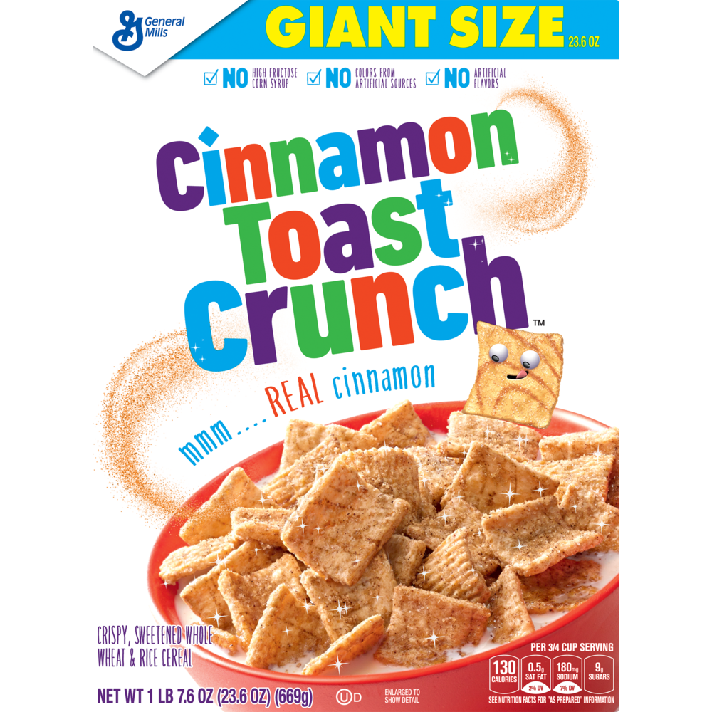 slide 1 of 1, Cinnamon Toast Crunch Cereal, 23.6 oz