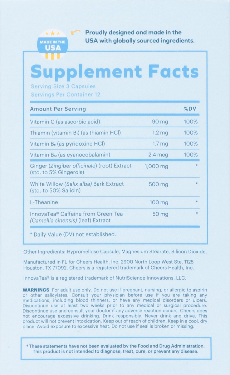 slide 11 of 13, Cheers Next Morning Aid 36 Capsules, 36 ct