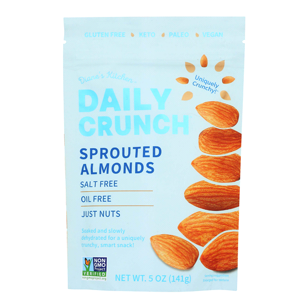slide 1 of 1, Daily Crunch Daily Crunch Sprouted Almonds, 1 ct