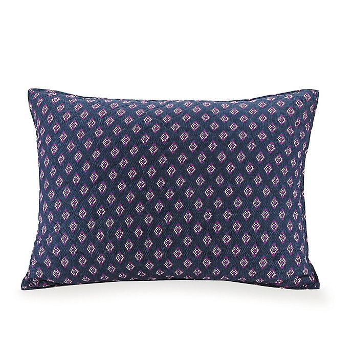 slide 1 of 1, Vera Bradley Sedona Medallion Standard Pillow Sham - Navy, 1 ct