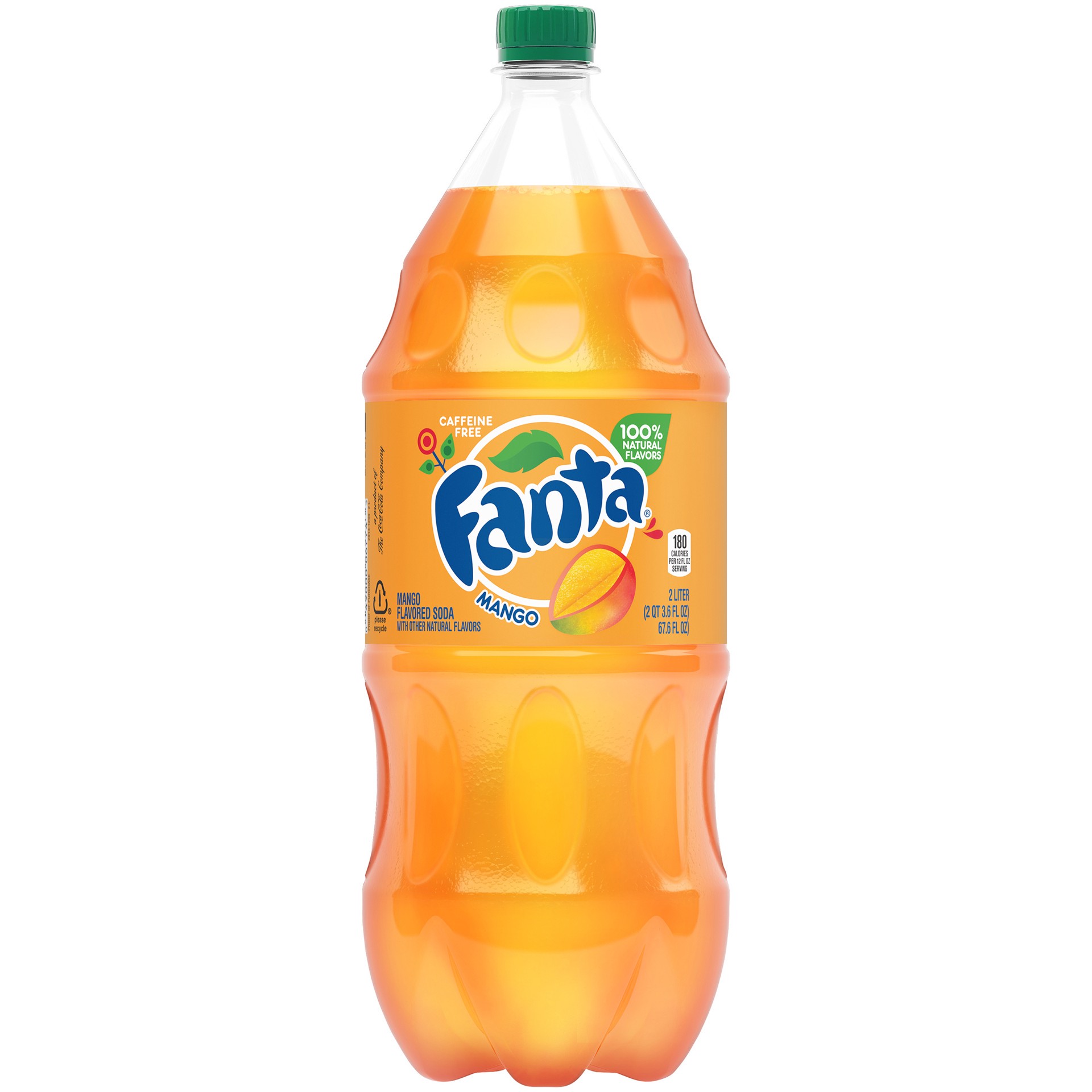 slide 4 of 8, Fanta Mango Fruit Flavored Soda Soft Drink, 2 Liters, 67.60 fl oz