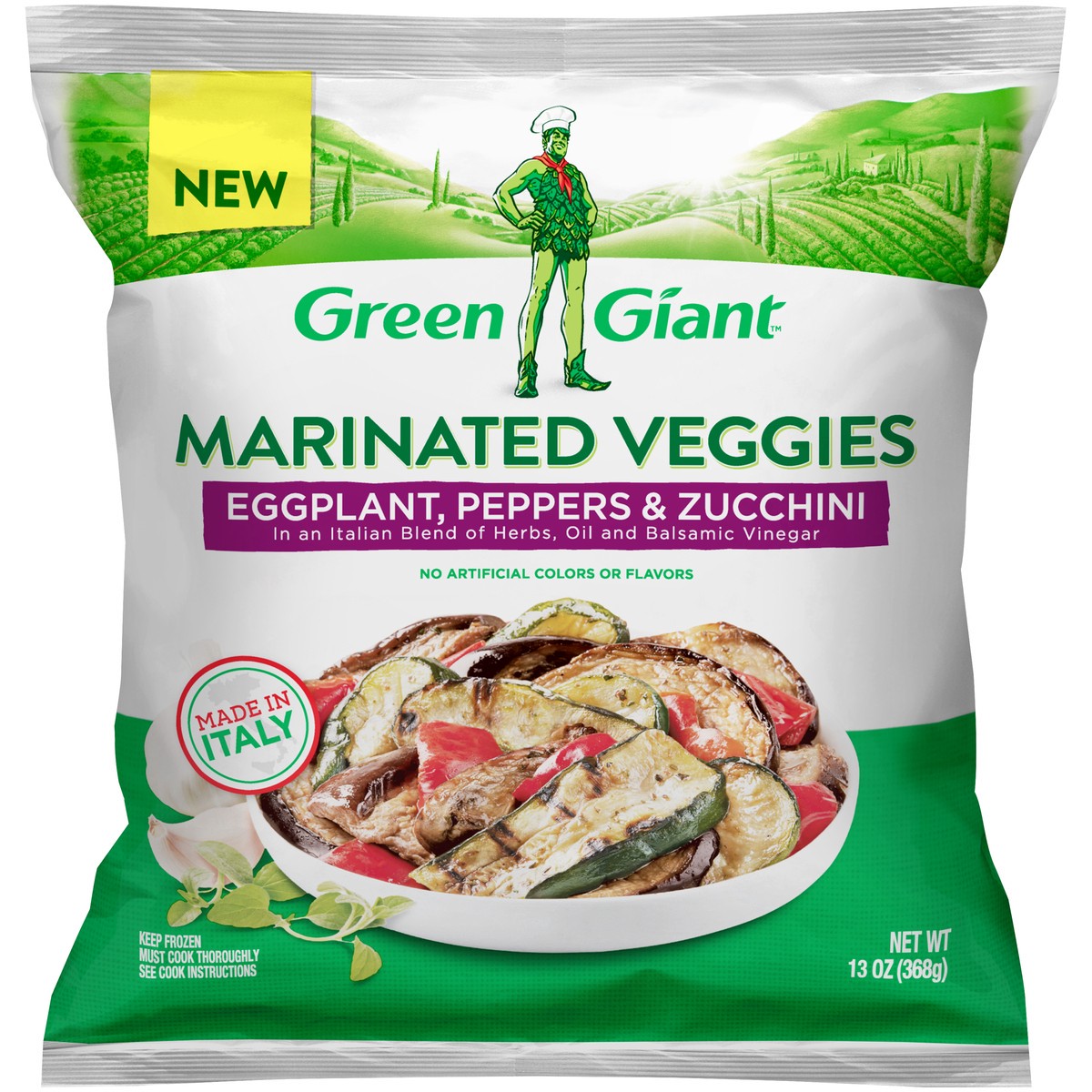 slide 1 of 1, Green Giant™ Eggplant, Peppers & Zucchini Marinated Veggies 13 oz. Bag, 13 oz