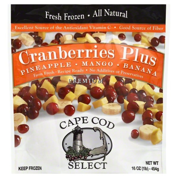 slide 1 of 2, Cape Cod Select Cranberries, Plus Pineapple/Mango/Banana, 16 oz