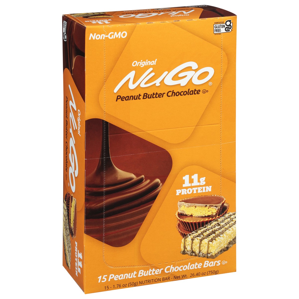 slide 4 of 9, NuGo Peanut Butter Chocolate Box, 26.4 oz