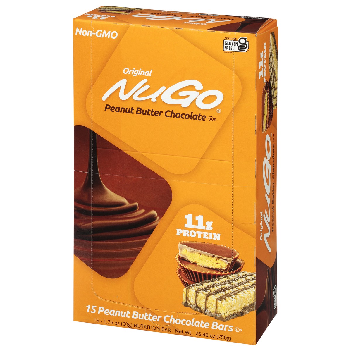 slide 8 of 9, NuGo Peanut Butter Chocolate Box, 26.4 oz