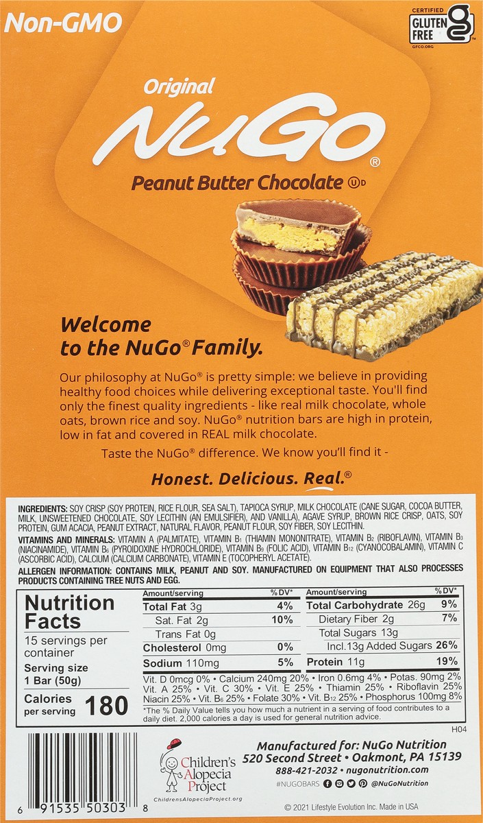 slide 3 of 9, NuGo Peanut Butter Chocolate Box, 26.4 oz