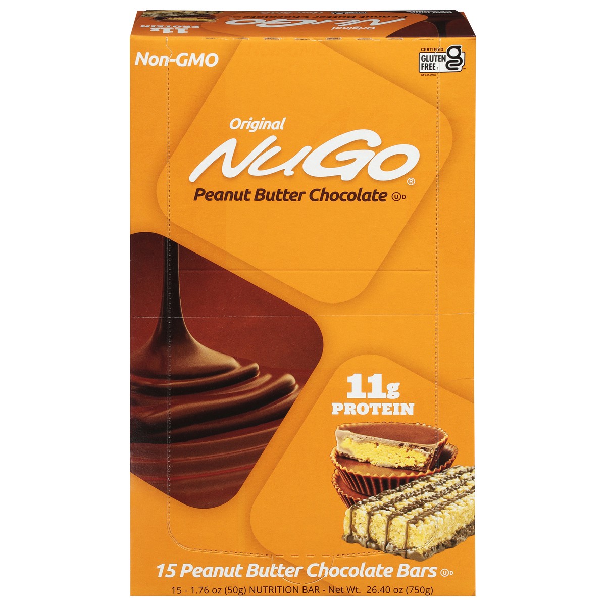 slide 1 of 9, NuGo Peanut Butter Chocolate Box, 26.4 oz
