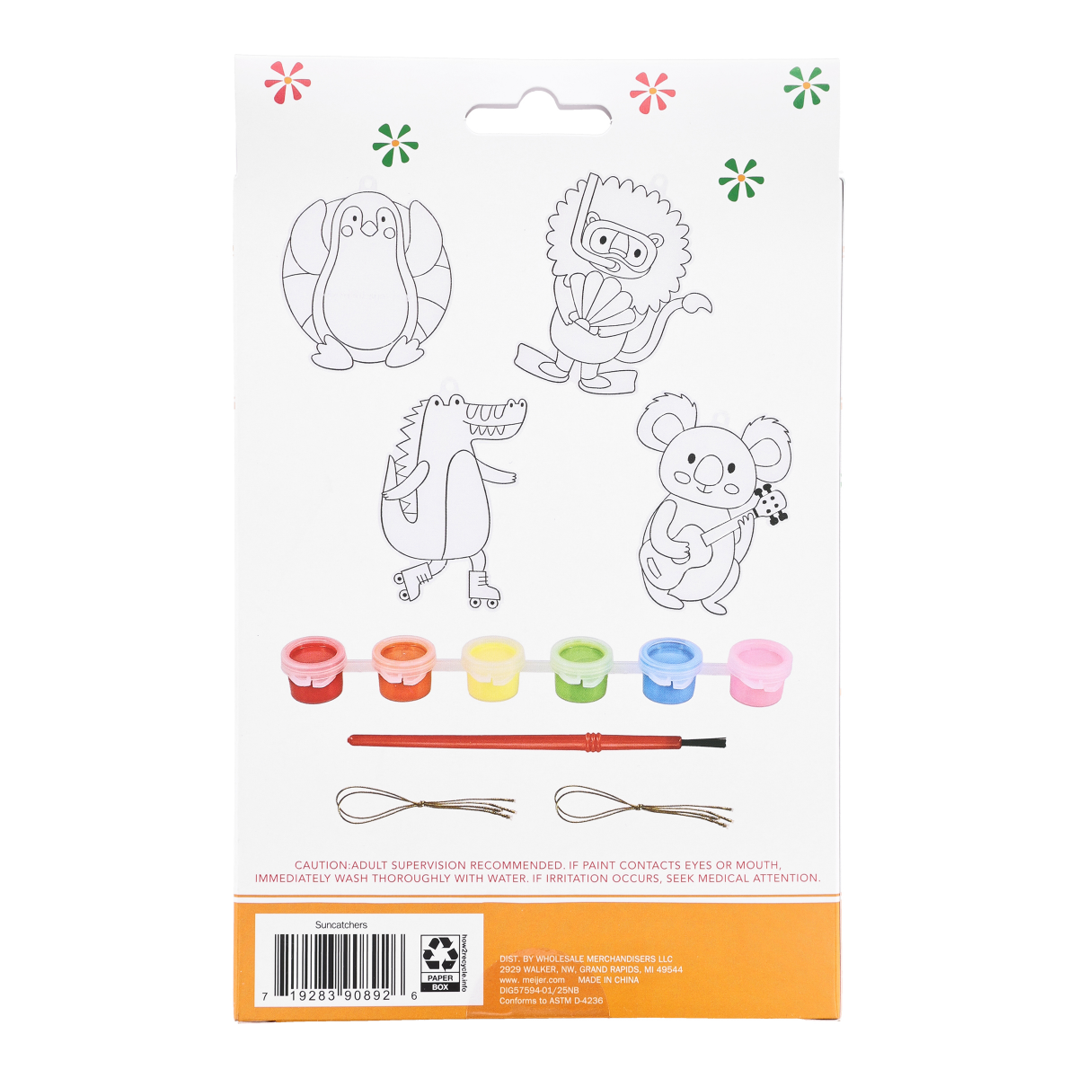 slide 2 of 9, Meijer Corporate Seasonal MCS Suncatchers, Wild Fun, 4 Pieces, 4 ct