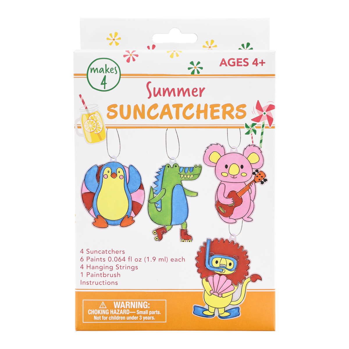 slide 1 of 9, Meijer Corporate Seasonal MCS Suncatchers, Wild Fun, 4 Pieces, 4 ct