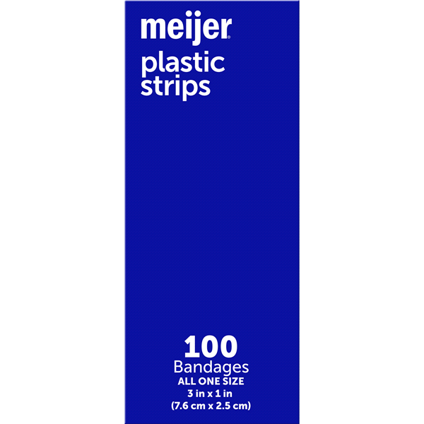 slide 7 of 29, Meijer Plastic Bandages 1"x3", 100 ct