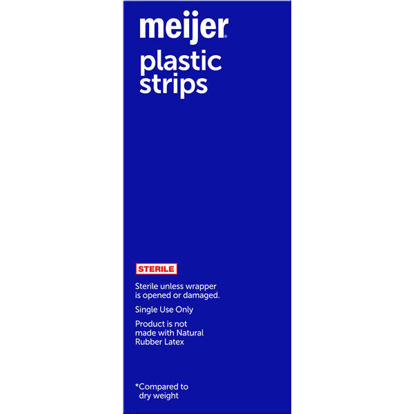 slide 19 of 29, Meijer Plastic Bandages 1"x3", 100 ct